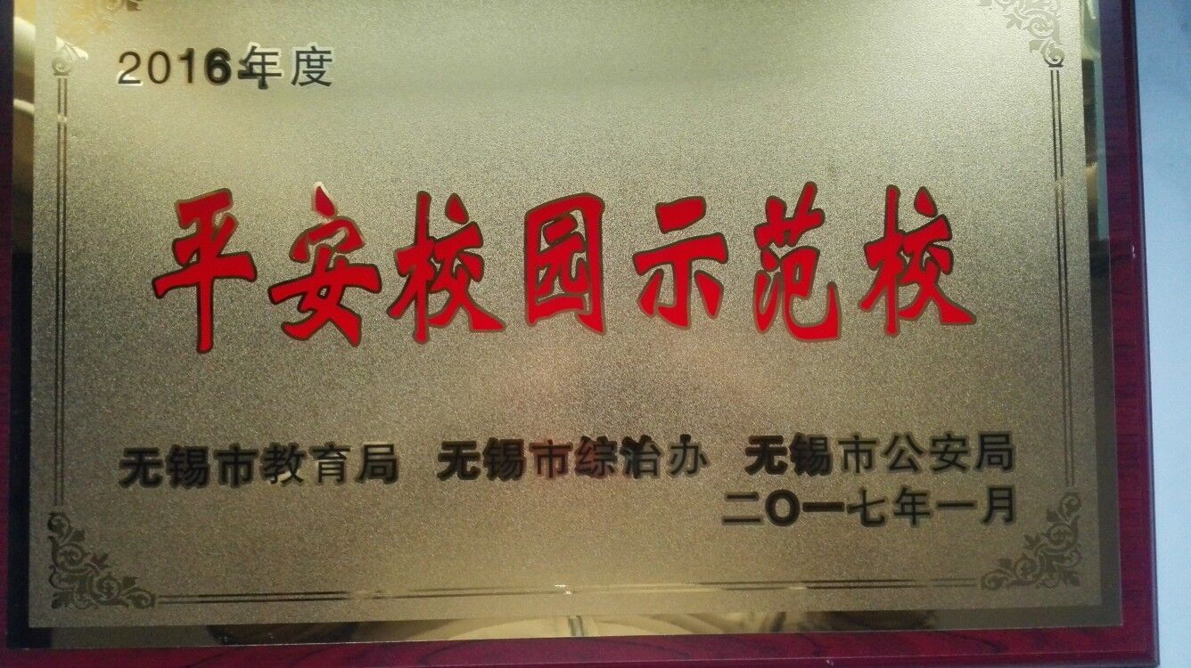 2016年度平安校园示范校